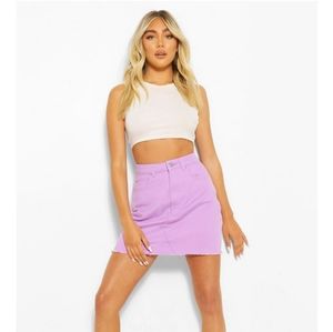 Purple Distressed Demin Skirt 💜
